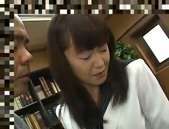 Japanese secretary used by boss(uncensored)