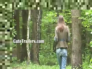 Adventure blowjob in the forest