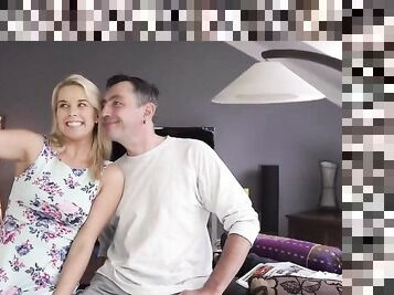 daddy4k. dirty old man catches the right moment to teased
