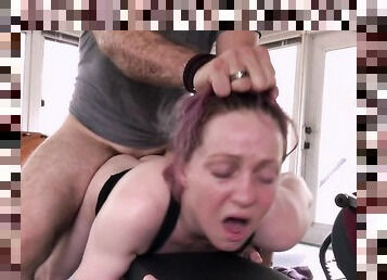 PAINAL Bunny Gets Fucked in All Three Holes During Her Workout