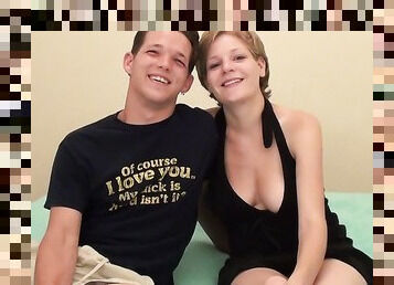 Exhibitionist couple love to show off their naughty fun