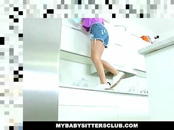 MyBabySittersClub - Cute Young Babysitter Fucks Dad For Revenge