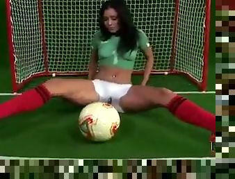 Anetta Keys Soccer Photoshoot