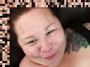 Messy Facial - Cum Whore Training - 9