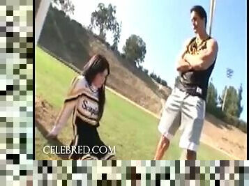Schoolgirl Ashlyn Rae In Cheerleader Uniform Fuck
