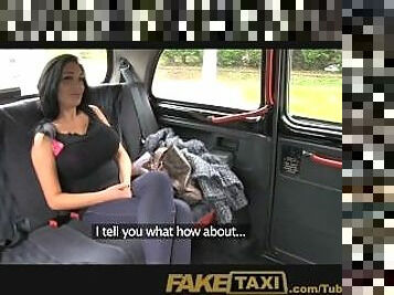FakeTaxi Show girl with big tits fucks for cash