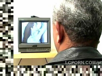 Perv spies Brazilian hottie fucking hard with hunky lover