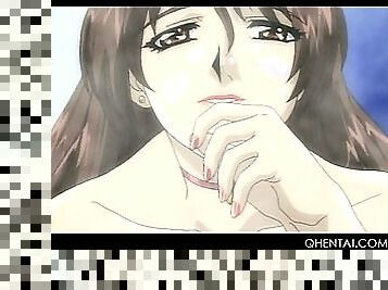 Close-up with hentai wet hairy pussy licked good