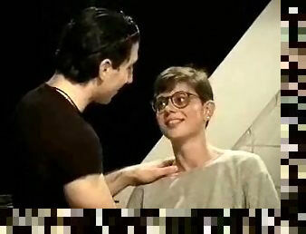 Girl with glasses gets fucked