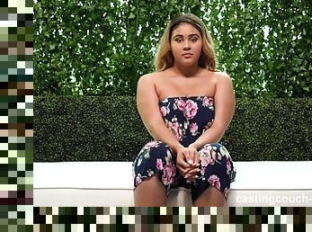 BBW With Fat Ass And Perfect Big Naturals Gets Freaky During Audition