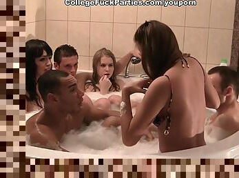 Students fucked in the bathroom