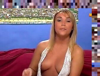 Sexy Presenter doesn't care if her nipples pop out during Live TV