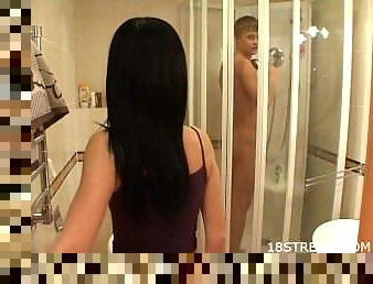 Sex after lusty shower
