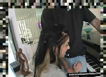 Horny Step Daughter Fucks Her Older Daddy